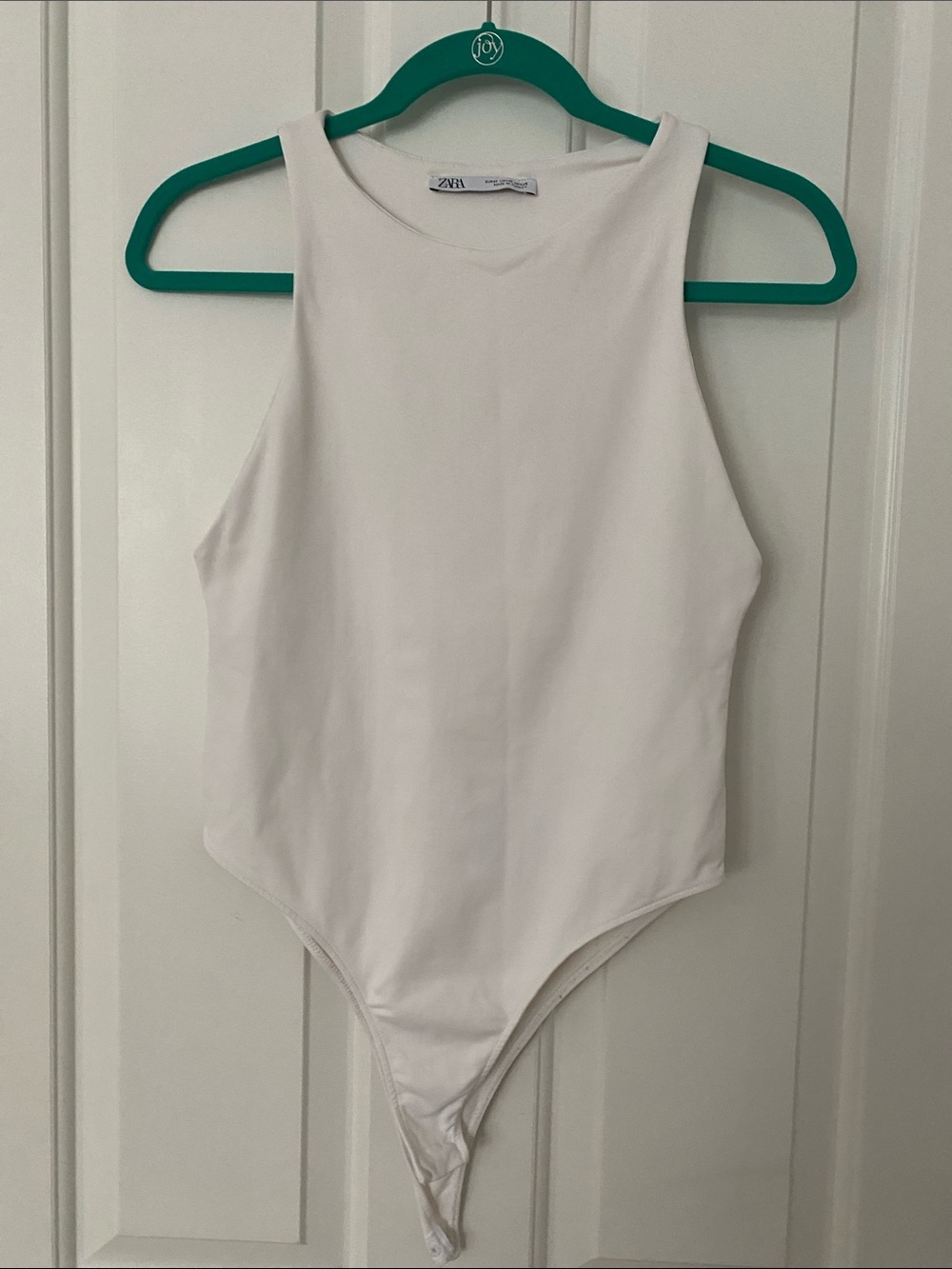 Zara White One-Piece Bodysuit